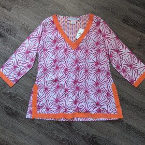 BNWT Gretchen Scott designs pink tunic Large